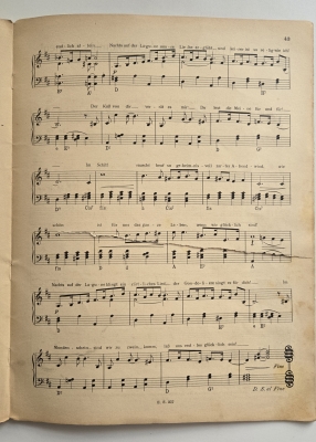 Musik zum Tanz, eingerissene Seite
